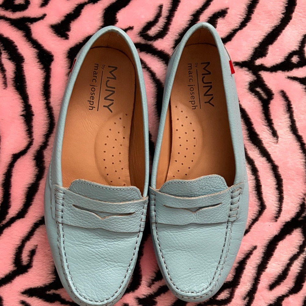 Marc Joseph Women's Light Blue Loafers